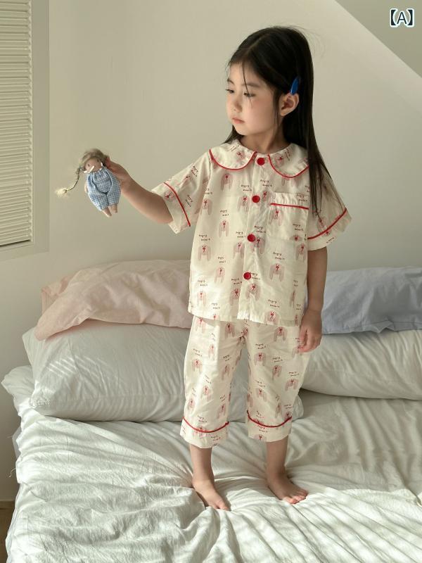 パジャマ キッズ 春夏 半袖 吸汗速乾 薄手 コットン かわいい キャラクター ベビー 男の子 女の子 ルームウェア 柔らかい