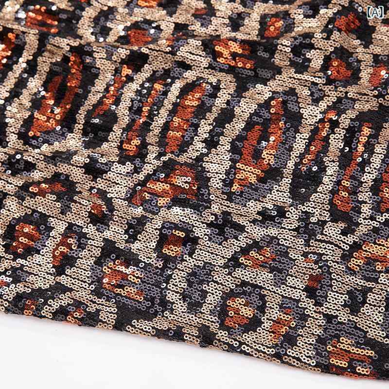 生地 レディース 春夏 チュールレース スパンコール 刺繍 ヒョウ柄 透け感 光沢 キラキラ 生地 布 ドレス 舞台衣装 ステージ衣装 演出服 シャツ 手芸 ハンドメイド 素材