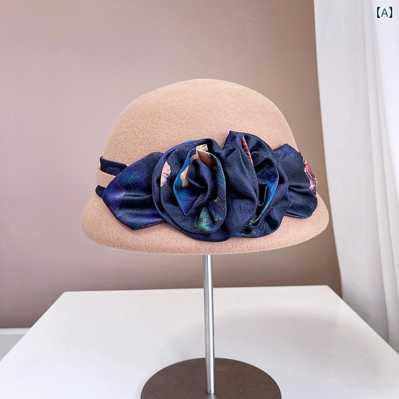 ・カテゴリ: ベレー帽・デザイン: 花柄・帽子のトップ: 丸型・帽子のつば: ショート・カラー展開: カーキ、ブラック、ディープパープル、ワインレッド・サイズ展開: M（56-58cm）・機能: 保温、防風・素材の割合: ウール・スタイル: ビジネス、着回し、エレガント、ミニマル、カジュアル、スポーツ、オフィス、シンプル、欧米、ラグジュアリー、シック、高級感・素材: ウール・スタイル分類: 通勤ファッション・加工技術: 機械刺繍