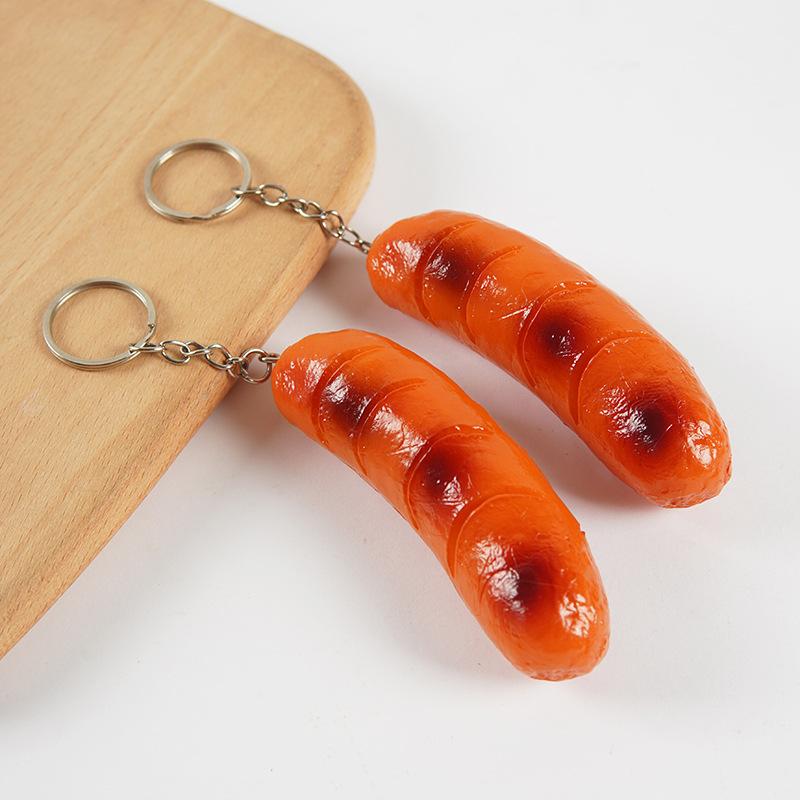 おもちゃ キーホルダー 食品サンプル リアル 焼きソーセージ フランクフルト クレーンゲーム 景品 かわいい 面白い 雑貨 小物
