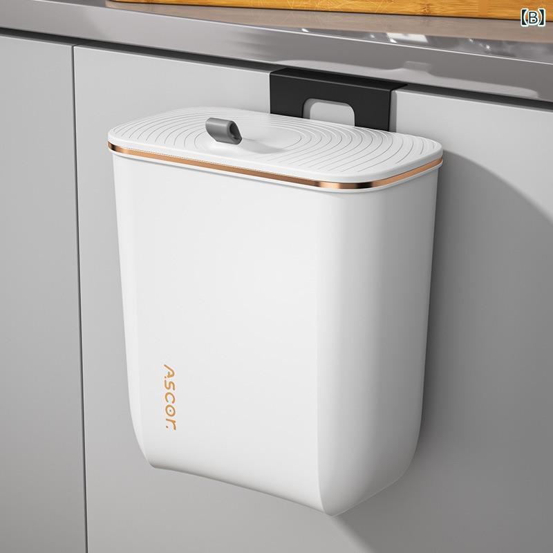 ゴミ箱 おしゃれ 壁掛け 隙間 スリム キッチン 蓋付き プッシュ式 密閉 大容量 生ゴミ リビング 浮かせる 吊り下げ 縦型 分別 ごみ箱 secure-depo-11528157 セキュアデポ サンプル画像3