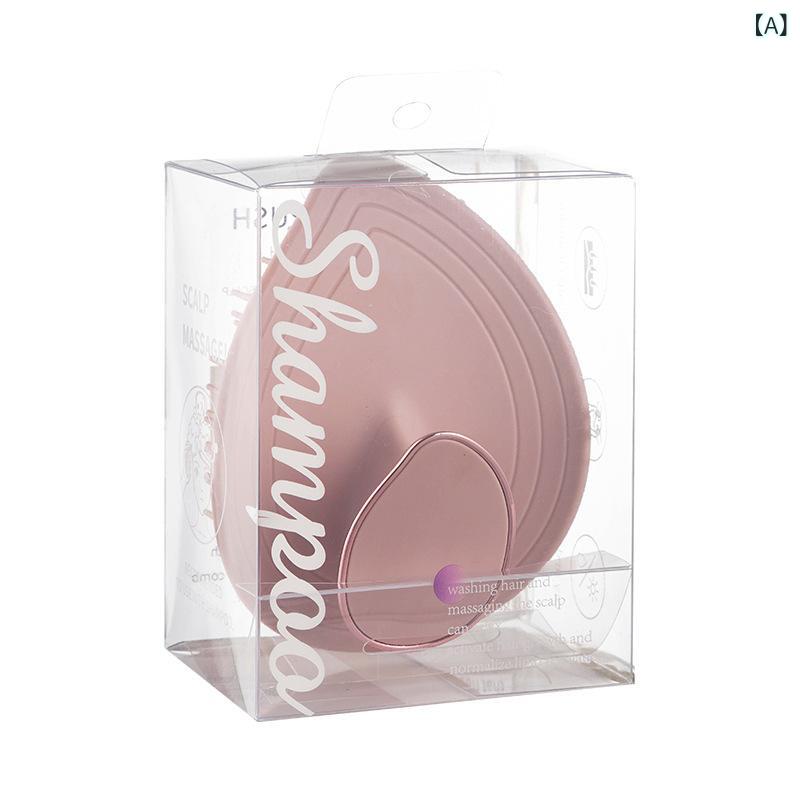 ヘアブラシ シャンプーブラシ 頭皮マッサージ リーフ型 止痒 頭皮ケア スカルプブラシ ヘッドスパ お風呂 シリコン 頭皮クレン secure-depo-11528551 セキュアデポ サンプル画像2