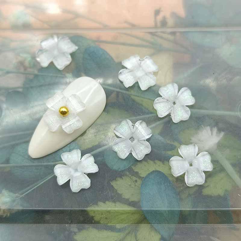 ・素材: 樹脂・スタイル: 爆闪、氷透、ins風・柄: 花・仕様: 10mm桃心花