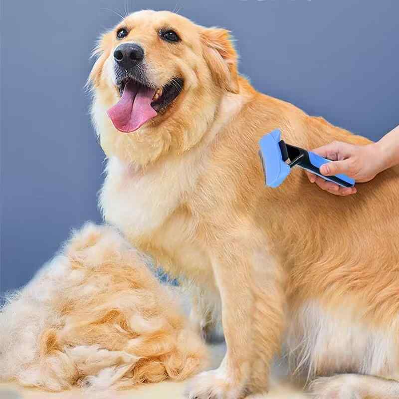 ペット用コーム 猫用 犬用 抜け毛取り 毛玉取り ブラシ 抜け毛除毛 グルーミング ...
