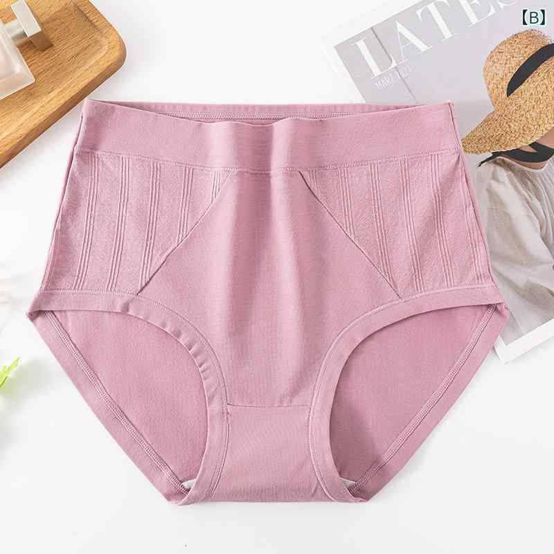 ショーツ レディース ハイウエスト お腹引き締め 抗菌 通気性 コットン 高弾力 深ばき 大きいサイズ 無地 補正下着 インナー シニア ミセス secure-depo-11708835 セキュアデポ サンプル画像3