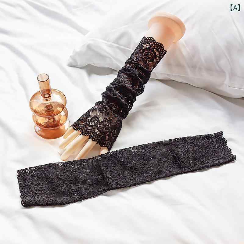 ・カテゴリ: 服飾手袋・素材: レース・対象性別: 女性・機能: 日焼け防止・カラー展開: ブラック、ホワイト、グレー、ベージュ、ペールピンク・サイズ展開: フリーサイズ