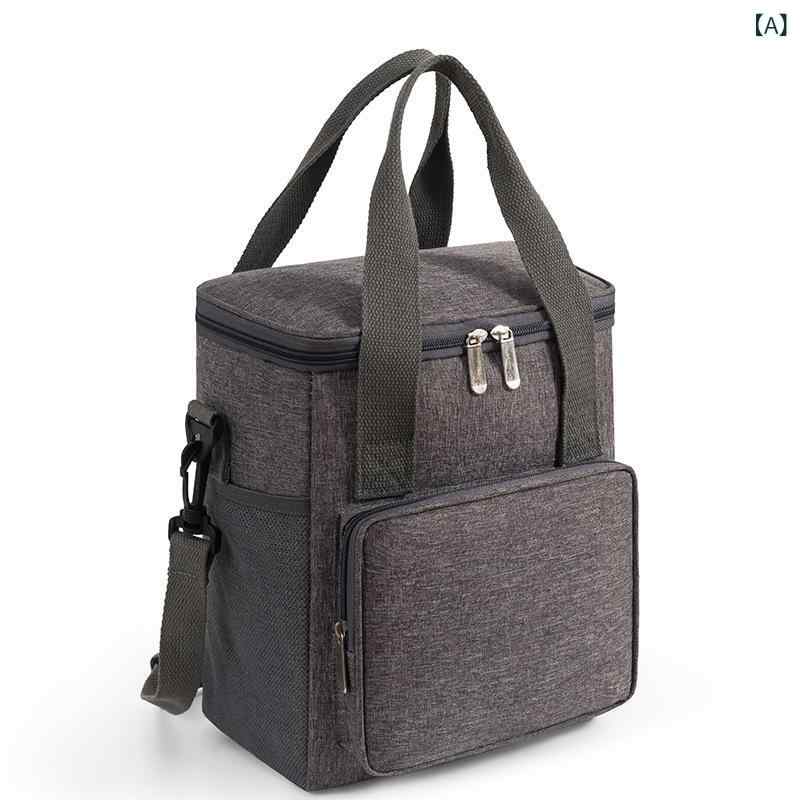 ・カテゴリ: 保温バッグ・主な素材: オックスフォード布・容量: 8000ml・カラー展開: グレー、ブラック、ピンク、紺色・スタイル: モダンシンプル・機能: 持ち運び、折りたたみ・使用シーン: 家庭、アウトドア、ピクニック・対応アイテム: 弁当、飲料、果物、お菓子