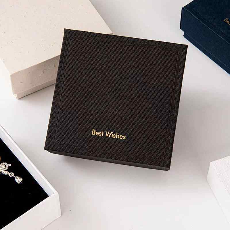 ジュエリーボックス アクセサリーケース 厚手 台紙 リング ネックレス ピアス 指輪 収納 頑丈 小物入れ ギフト ボックス 無地