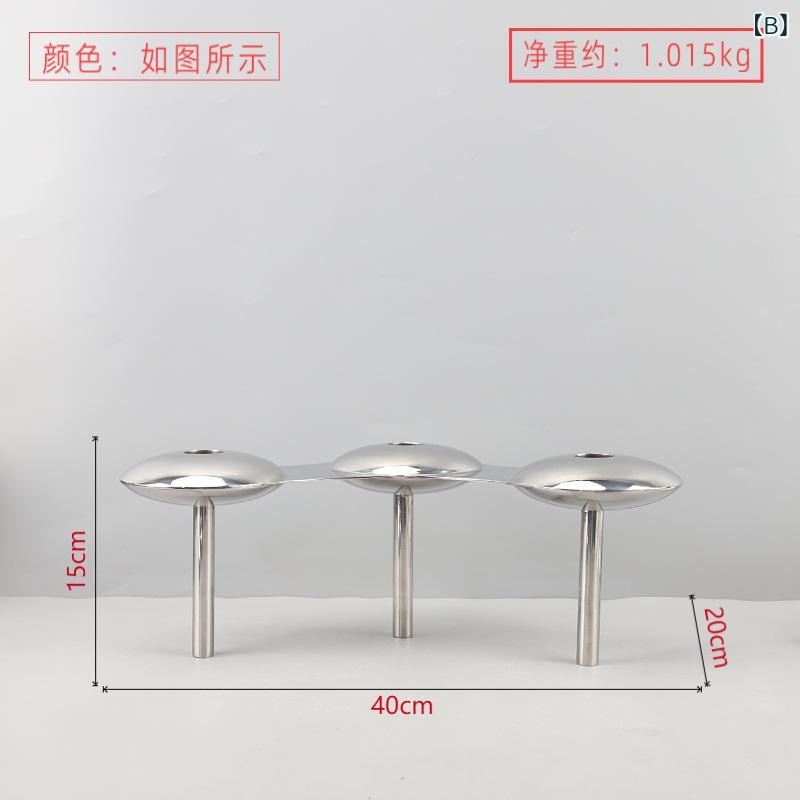 キャンドルホルダー 北欧風 ステンレス 雲モチーフ キャンドルスタンド おしゃれ 卓上装飾 オブジェ 芸術的 アート インテリア 飾り 置物 リビング ダイニング ホテル サロン 鏡面加工 ゴールド シルバー モダン 蝋燭立ての商品画像 3