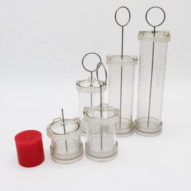 キャンドル型 円柱 DIY ハンドメイド 手作り キャンドル モールド 固形 プラスチック プラスチック製 蝋燭 抜き型 制作 材料