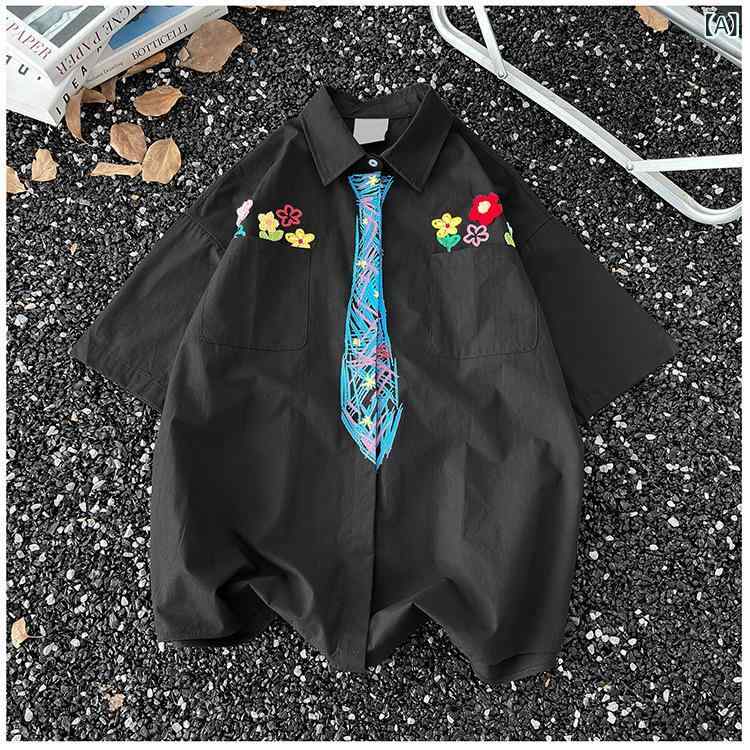 楽天市場】ネクタイ プリント シャツ（トップス｜メンズファッション