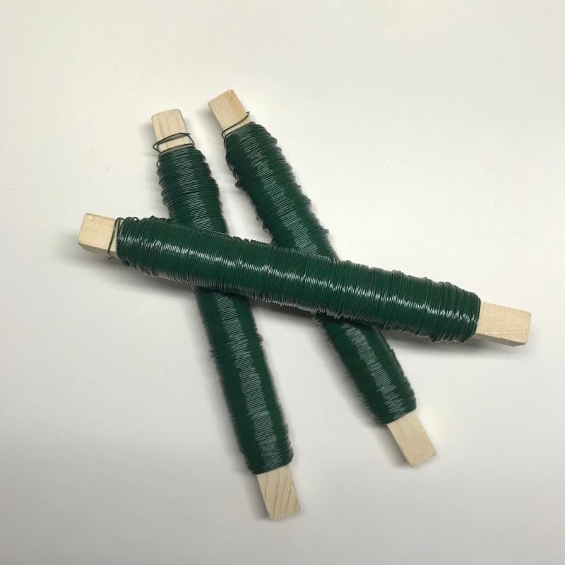 ・素材: 焼付塗装鉄線・横断面形状: 円形・断面サイズ: 0.55・カラー: 緑
