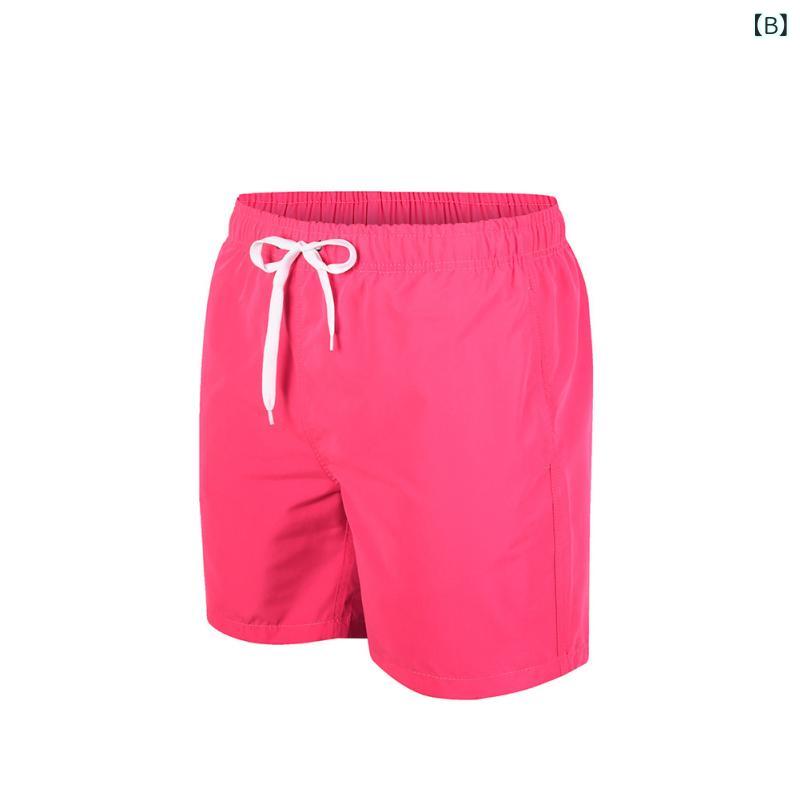 セキュアデポのハーフパンツ メンズ 水着 スイムパンツ サーフパンツ ビーチパンツ スポーツ 速乾 撥水 ゆったり 無地 大きいサイズ｜アングル3