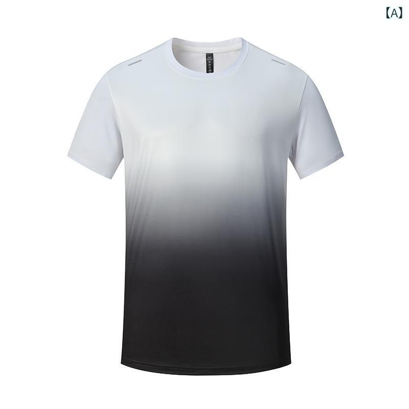 Tシャツ メンズ 半袖 接触冷感 吸汗速乾 スポーツウェア ランニング フィットネス ...
