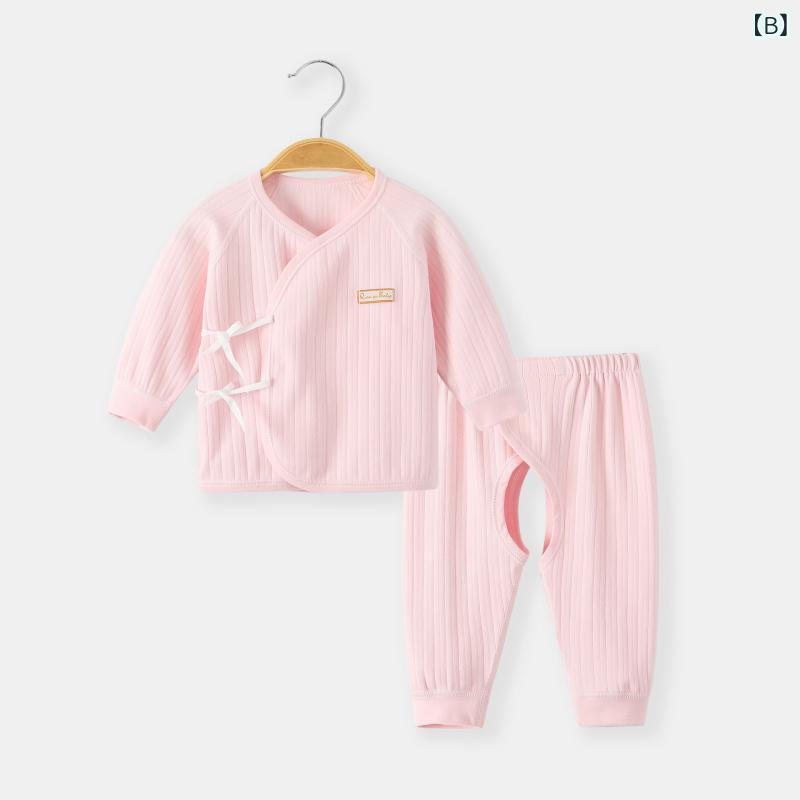 ベビー服 新生児 男女兼用 春秋冬 肌着セット 和尚服 長袖 柔らかい コットン 保暖...