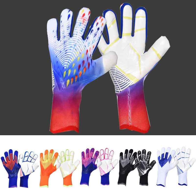 手袋 サッカーゴールキーパー用 メンズ レディース キッズ 滑り止め 耐摩耗性 肉厚 クッション性 衝撃吸収 ラテックス プロテクション 練習用 試合用 快適 排水性 通気性