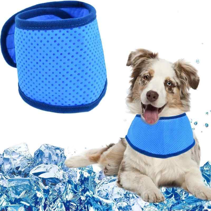 ネッククーラー ペット用 猫 犬 暑さ対策 冷却 接触冷感 ひんやり 冷感 首輪 調整可能 散歩 かわいい おしゃれ 夏用