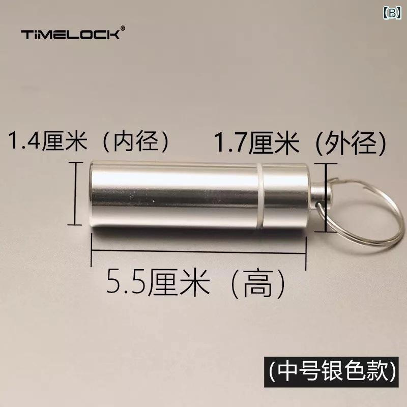 薬ケース レディース メンズ 防水 防湿 1週間 分割 携帯用 旅行 アルミ合金製 密封 ピルケース サプリメントケース 小物入れ キーホルダー付き シンプル 頑丈 持ち運び便利 コンパクト 収納 secure-depo-11591692 セキュアデポ サンプル画像3