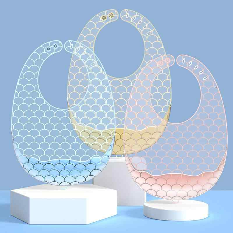 ・カテゴリ: 口水巾・対象: 子ども・素材: シリコン・機能: 防水・柄: 無地・カラー展開: ブルー、ピンク、グリーン、イエロー