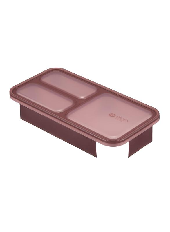 フードマン 弁当箱 立てて運べる 薄型弁当箱 Mee 500ml [ 抗菌 ] パープル 汁漏れしにくい Wシーリング 4点ロックでしっかり固定DSK secure-depo-11618483 セキュアデポ サンプル画像3