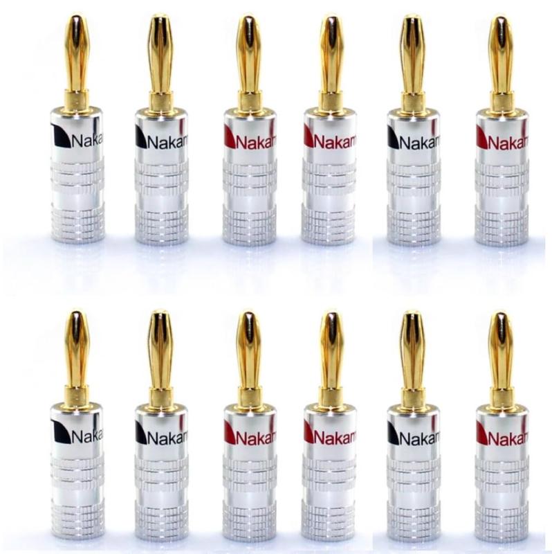 ナカミチ バナナプラグ 24K金メッキ【個数が選べます】スピーカー用 4mm MINAKIKO バインディングポスト - 2