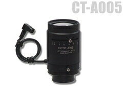 CT-A005 DCアイリス望遠レンズ(f=5〜55mm) 防犯カメラ用レンズ 監視カメラ用レンズ