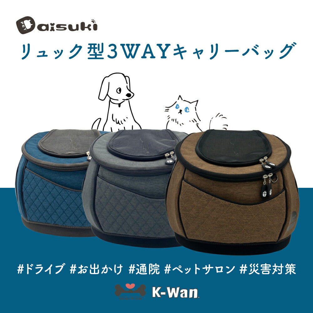 猫用 リュック型3Wayキャリーバッグ