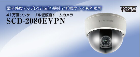 SCD-2080EVPN 41万画ワンケーブル低照度ドームカメラ 【SCD-2080EVPN】 NSK 日本セキュリティー正規販売店 【監視カメラ】 送料無料
