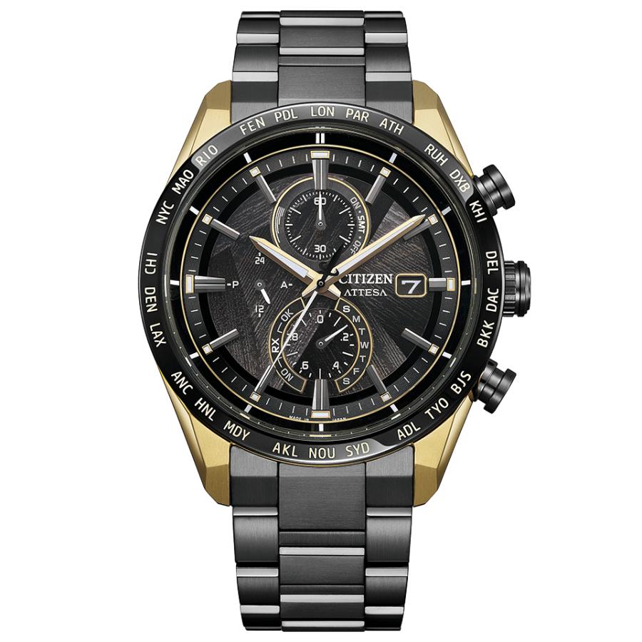 即納　国内正規品CITIZEN ATTESAACT Line ブラックチタンシリ-ズ世界限定2200本 シチズン アテッサAT8384-58E