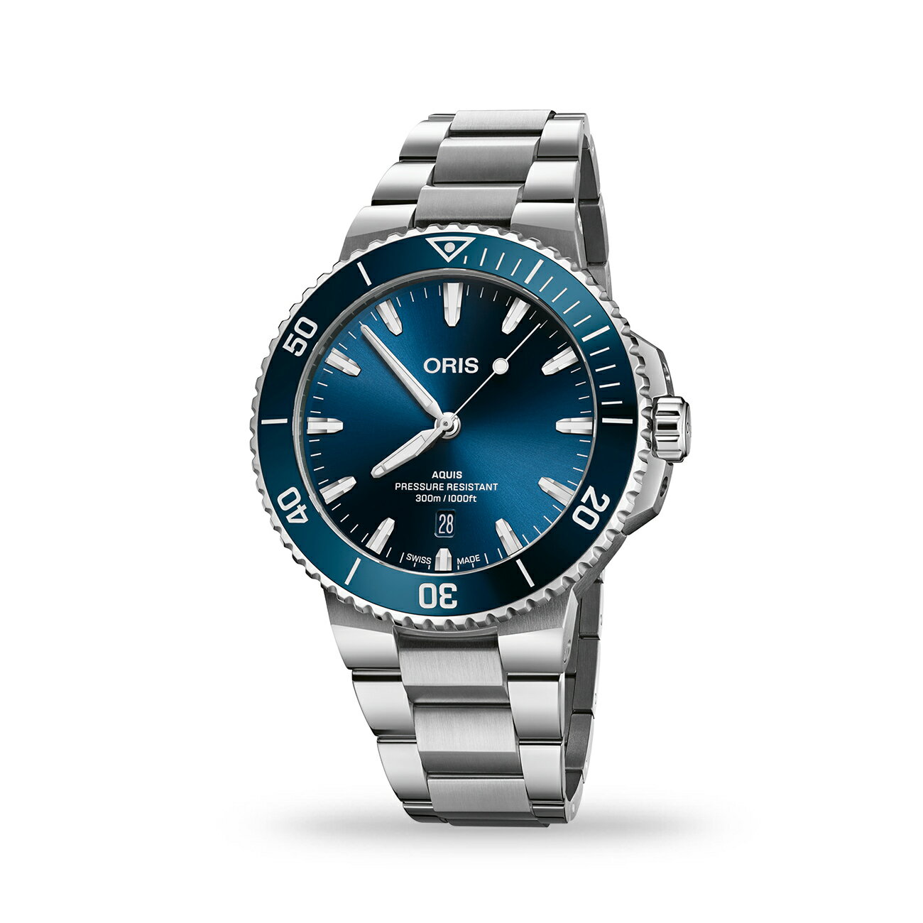 乐天商城 - メンズ即納 国内正規【ORIS】オリス 【ダイバーズウオッチ】Aquis Date アクイスデイト 73377894135M