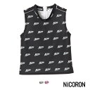 ダンス 総柄 タンクトップ レディース NiCORON ニコロン 藤田ニコル にこるん 10代 20代 タンク ハイネック ノースリーブ ロゴ カットソー 派手 インナー ポップ tシャツ 送料無料