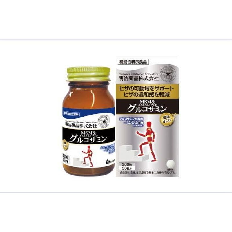 健康きらり機能性表示食品MSM&グルコサミン 360粒(4)