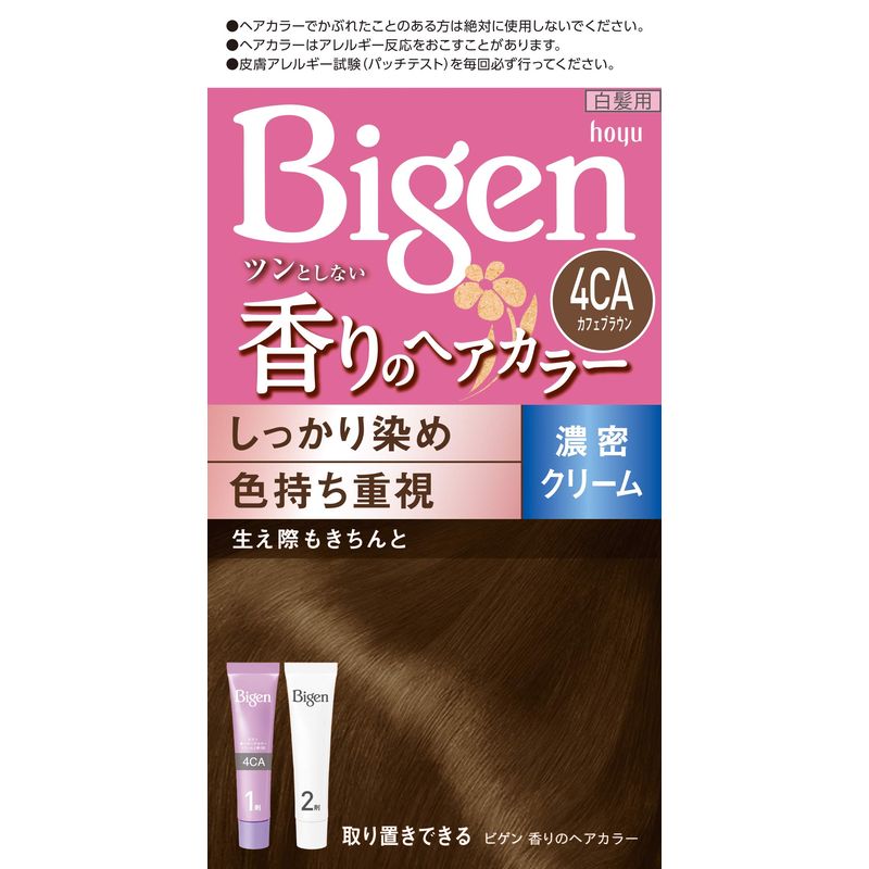 ホーユー ビゲン香りのヘアカラークリーム4CA カフェブラウン 1剤40g+2剤40g 医薬部外品