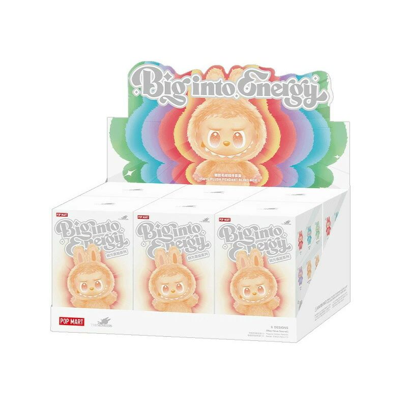 Rakuten - POP MART ポップマート Big into Energy シリーズ Labubu ラブブ ぬいぐるみペンダント アソートボックス ブラインドボックス