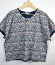 クーポール(CouPole) LIBERTY リバティ Vネック天竺プルオーバー Strawberry Thiefストロベリー・シーフ いちご泥棒 日本製 Tシャツ