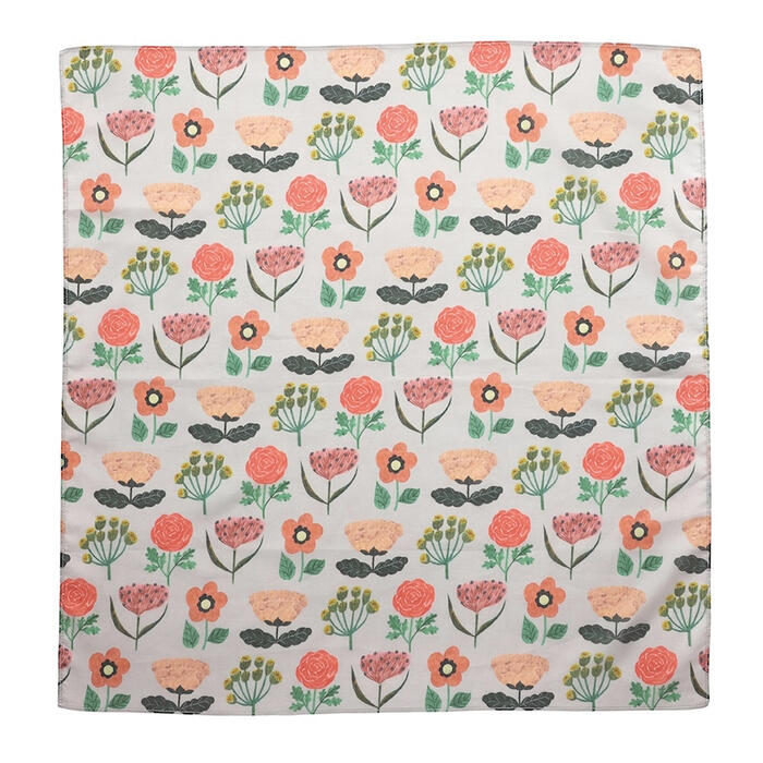 松尾ミユキ　ハンカチ　Handkerchief Flower01 BE【ねこポス対応可能商品】