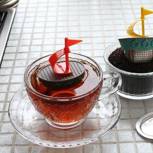 乐天商城 - TEA INFUSER AT SEA DAY ティー インフューザー (ORANGE/GREEN)