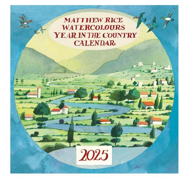 エマブリッジウォーターEmma Bridgewater　2025カレンダー（Year In The Country Calendar）Matthew Riceのサムネイル