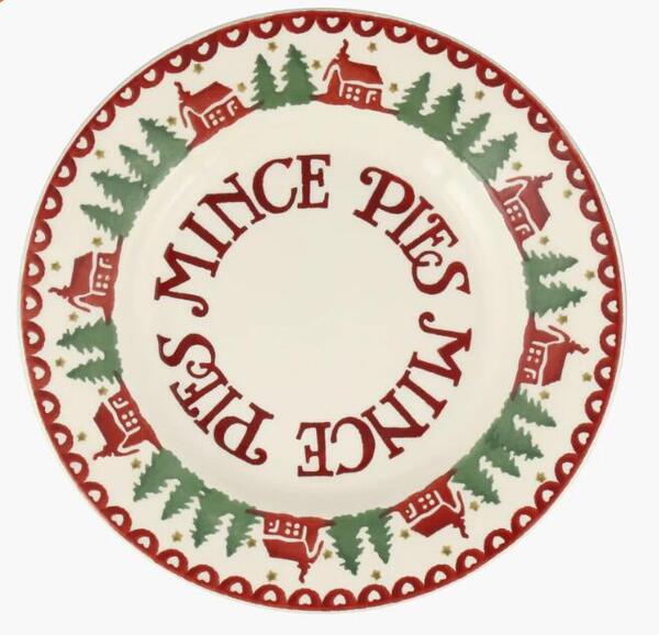 Emma Bridgewaterエマブリッジウォーター プレート22cm（Christmas Cabin Mince Pies 8 1/2 Inch Plate）のサムネイル