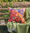 エマブリッジウォーターEmma Bridgewater　クッション・Dahlia Cotton & Velvet Cushion 50x50cm