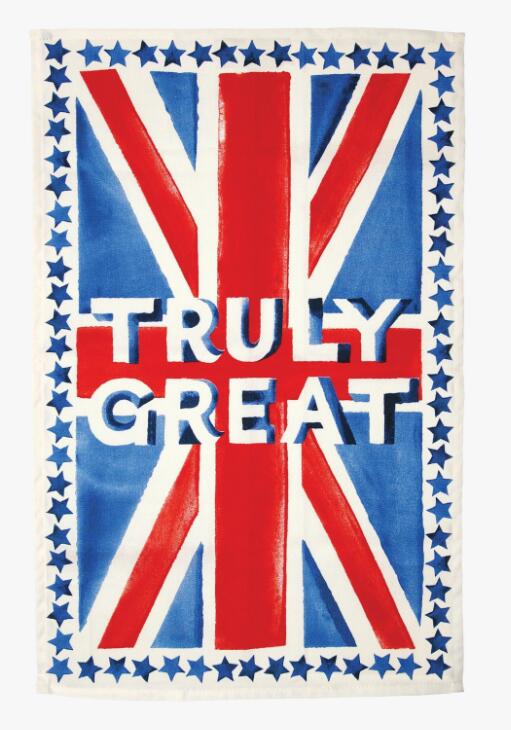 Emma Bridgewaterエマブリッジウォーター　Union Jack Tea Towel - Truly Great ユニオンジャックティータオル【ねこポス対応可】