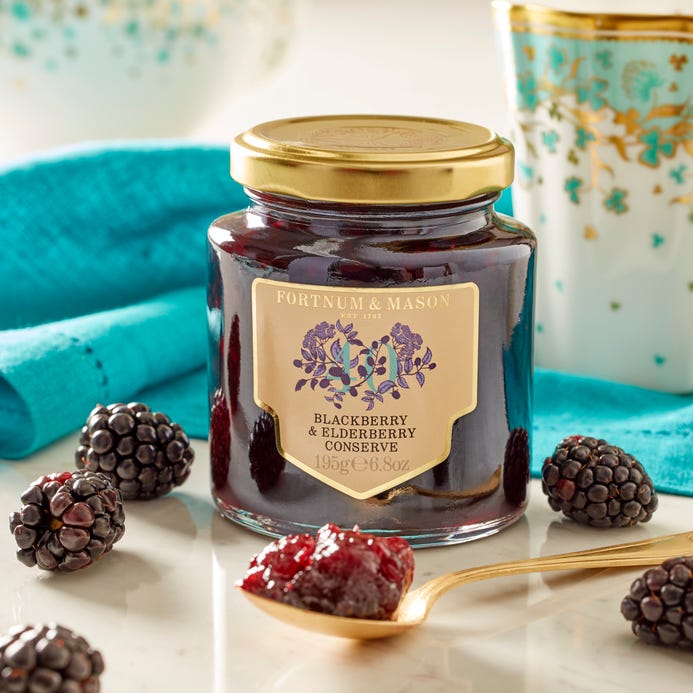 【Fortnum & Maison】　フォートナム＆メイソン/Blackberry & Elderberry Conserve, 195g　ブラックベリー＆エルダーベリージャムのサムネイル