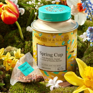 【Fortnum & Maison】　フォートナム＆メイソン/Spring Cup Large Leaf Tea Bags, 50g（シルキーティーバッグ20袋入り）