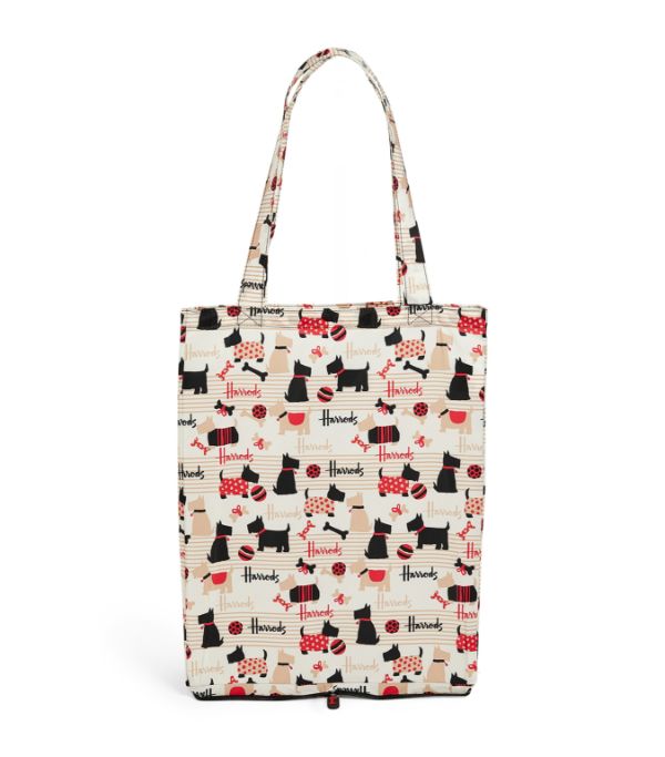 Harrodsハロッズリサイクル エコバッグRecycled　Scottie Dog Pocket Shopper Bag【クロネコゆうパケット可】