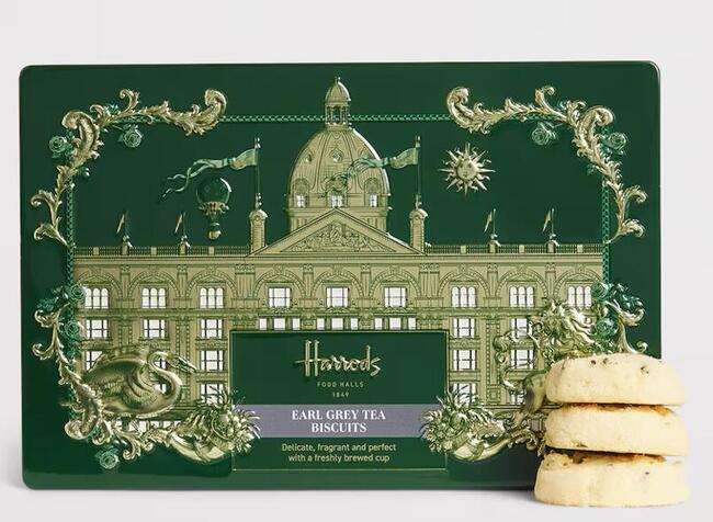 Harrodsハロッズ　アールグレイティービスケット Earl Grey Tea Biscuits (200g)イギリス　英国