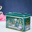 【NEW ENGLISH TEA】ヴィンテージ ビクトリアン 缶(イングリッシュアフタヌーンティー)グリーン