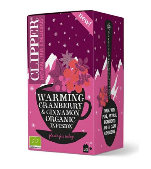 CLIPPER クリッパー オーガニック ハーブティー クランベリー＆シナモン 　20P【季節限定商品】