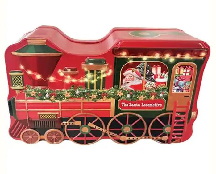 サンタ機関車缶　（クリスマスお菓子セット）