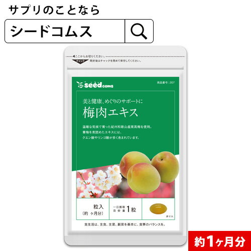 梅肉エキス《約1ヶ月分》■送料無料■代引き・日時指定不可サプリ/梅肉サプリ サプリメント 梅 うめ ウメ 健康 クエン酸 紀州 和歌山 南高梅 えごま油 /D0818