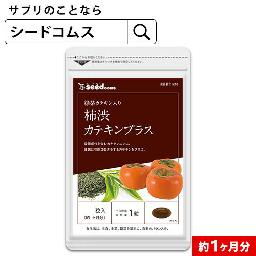 【お試しサプリ★約1ヶ月分】【送料無料】汗ばむ時期の気になるエチケット！カテキン入り柿渋カプセル《..